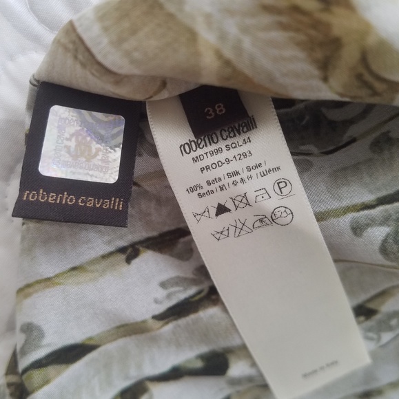 Roberto Cavalli Scarf 100% Silk - Picture 5 of 6